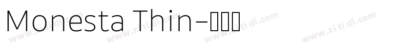 Monesta Thin字体转换